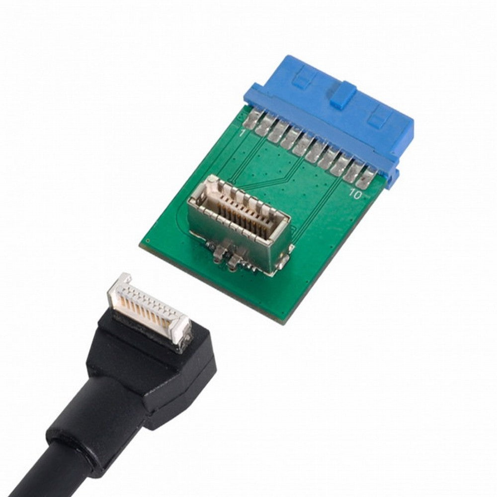 USB 3.1 Front Panel Socket Key-B Type-E to USB 3.0 20Pin Header Male Extension Adapter for Motherboard UC-151
