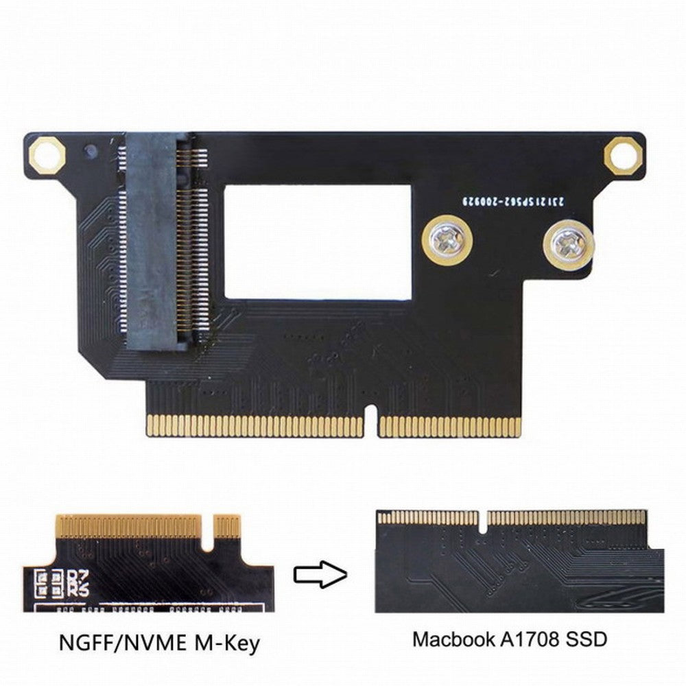 M.2 NGFF M-Key NVME SSD Convert Card fit for Macbook Pro 2016 2017 13" A1708 SA-023