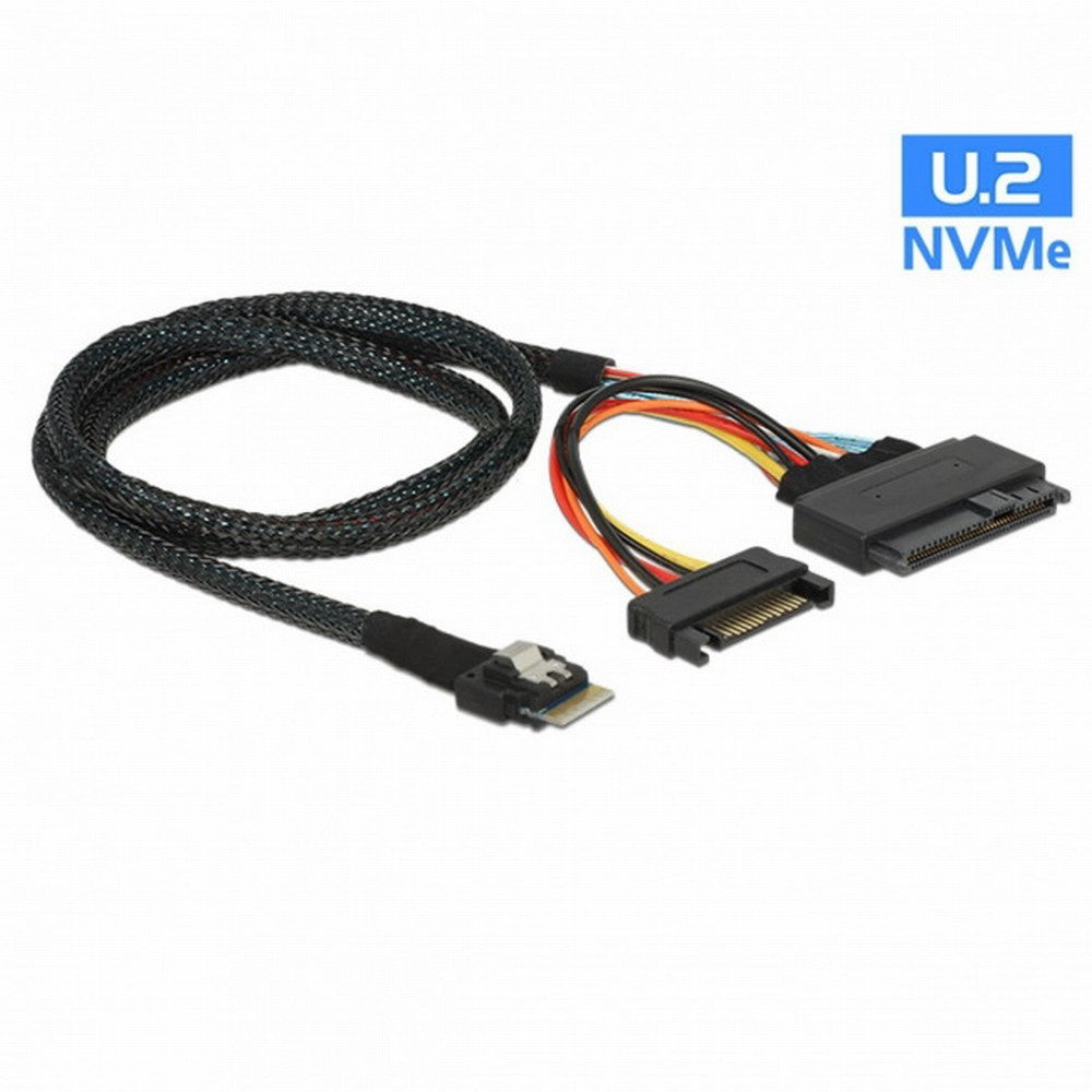 U.2 U2 SFF-8639 to Slimline SFF-8654 4i NVME PCIe SSD Cable for Mainboard SSD 750 p3600 p3700 M.2 SF-104