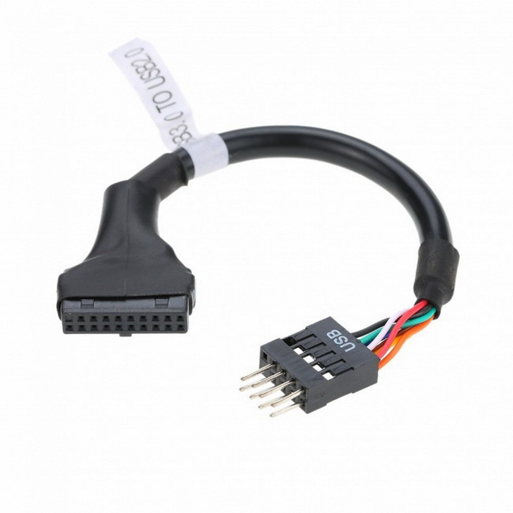 USB 3.0 20pin Motherboard Housing Male to USB 2.0 9Pin Header Device Female Cable U3-107