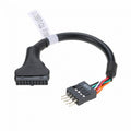 USB 3.0 20pin Motherboard Housing Male to USB 2.0 9Pin Header Device Female Cable U3-107