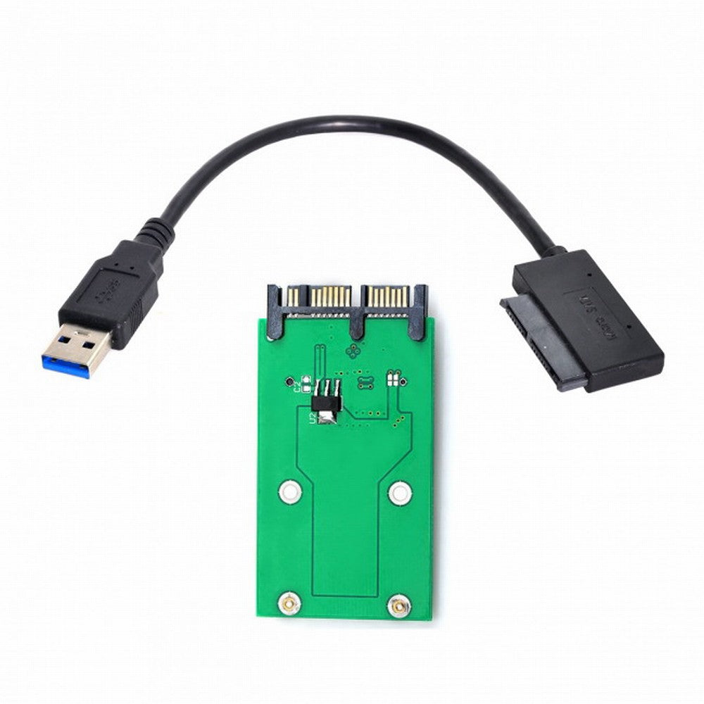 USB 3.0 to mSATA 50Pin SSD 1.8" Micro SATA 7+9 16pin Adapter Add on Cards PCBA SA-119+U3-068
