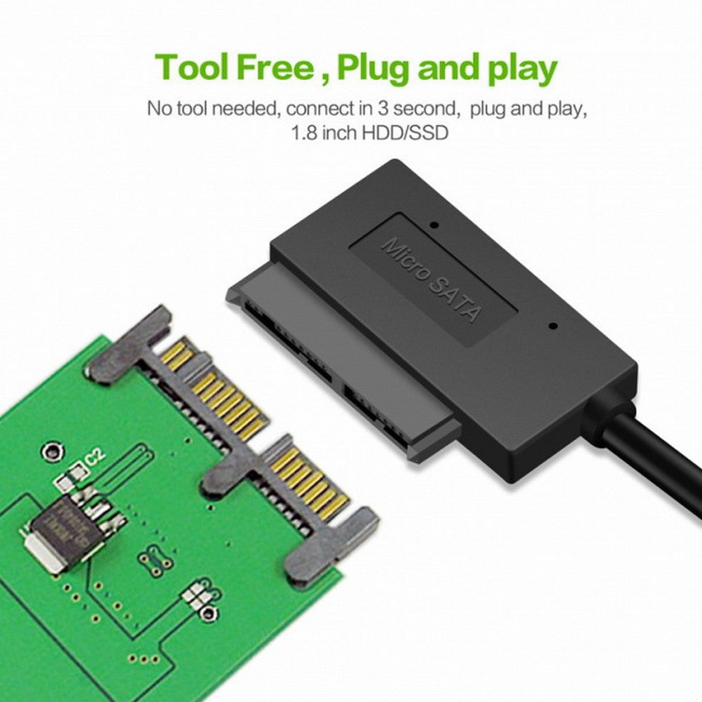 USB 3.0 to mSATA 50Pin SSD 1.8" Micro SATA 7+9 16pin Adapter Add on Cards PCBA SA-119+U3-068