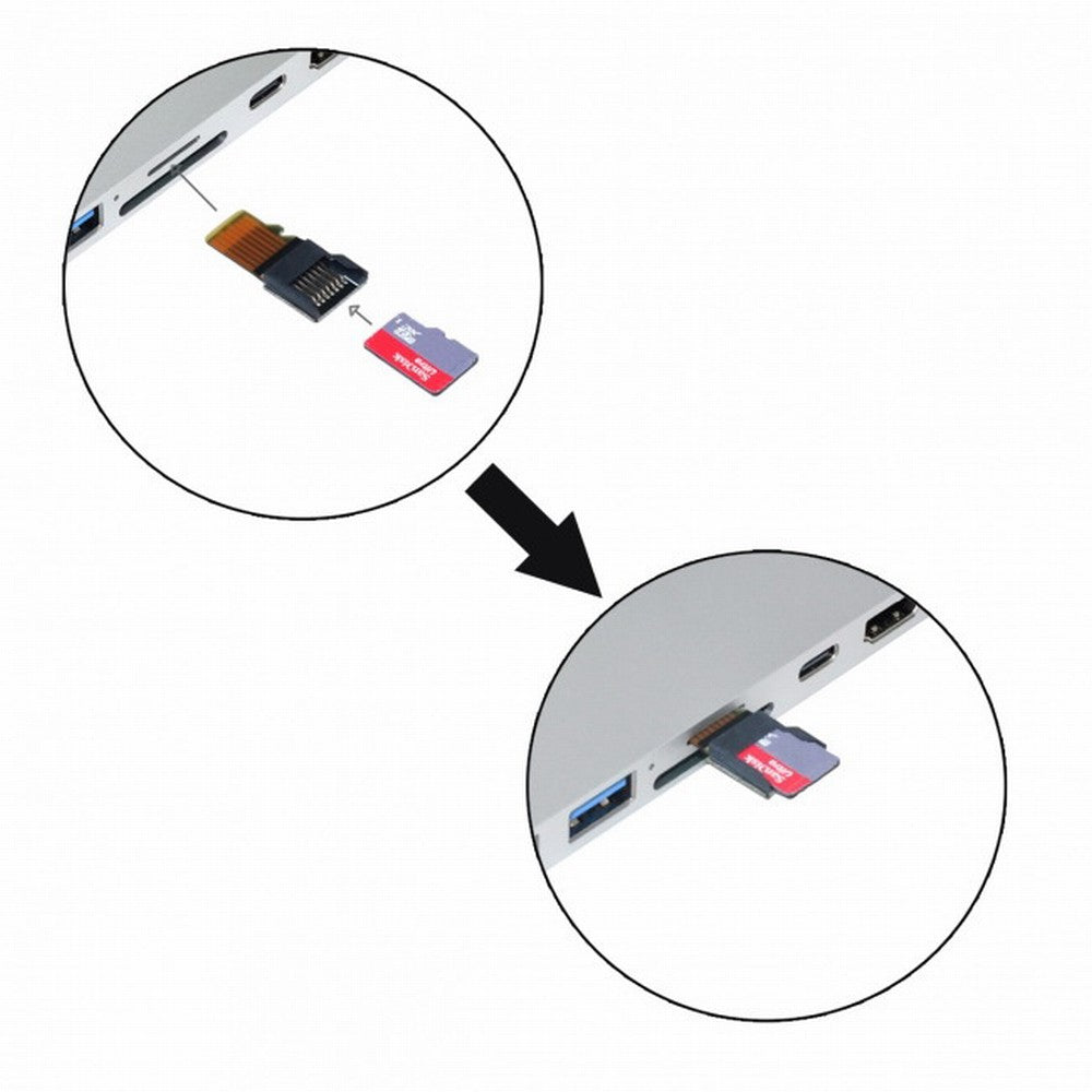 5pcs/lot Micro SD TF Memory Card Kit Male to Female Extension Adapter Extender Test Tools PCBA Reader for Car GPS Phone EP-033-BK-5PCS