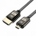 Micro HDMI to HDMI 2.1 Ultra-HD UHD 8K 60hz 4K 120hz Cable 48Gbs HDMI Cord for Camera Tablet CC-HD-016
