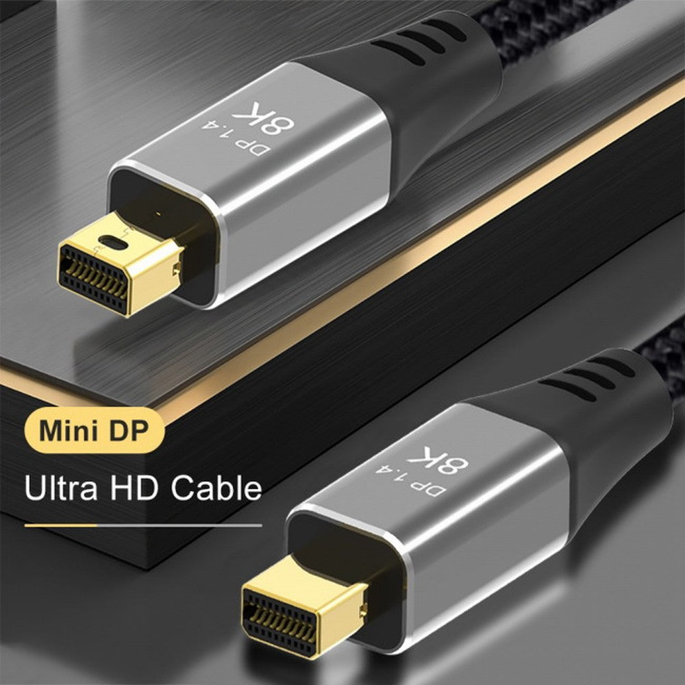 Mini DisplayPort 1.4 8K 60hz Cable Ultra-HD UHD 4K 144hz Mini DP to MiniDP Cable 7680*4320 for Video PC Laptop TV DP-014