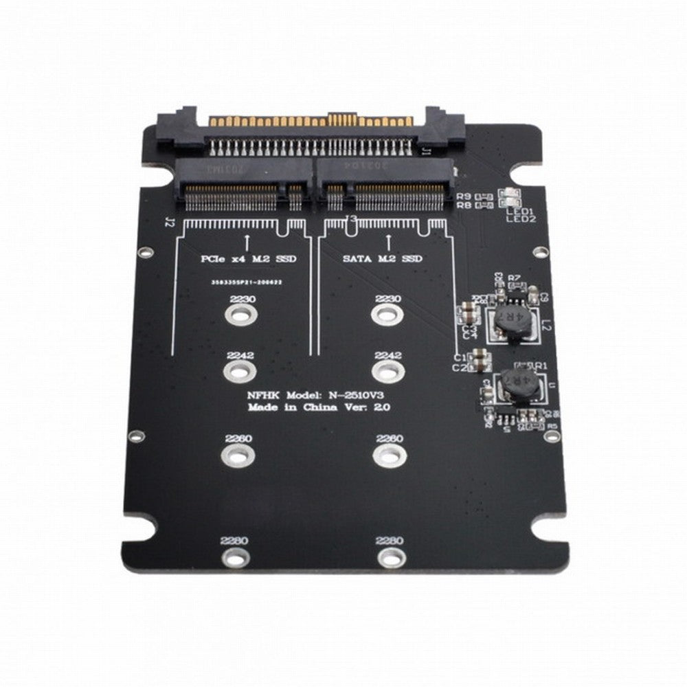 SFF-8639 NVME U.2 to Combo NGFF M.2 M-key SATA PCIe SSD Adapter for Mainboard Replace SSD 750 p3600 p3700 SA-026