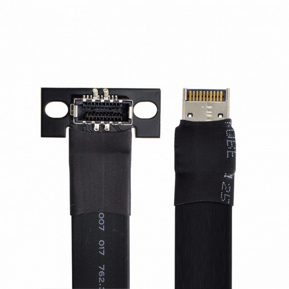 USB 3.1 Front Panel Header Male to Female Type-E IDC 20Pin Motherboard Extension Data Cable 50cm UC-024