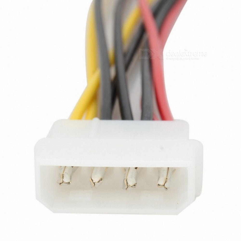IDE to Dual SATA II 15pin Y Splitter 10cm Hard Disk Power Supply Extension Cable SA-056