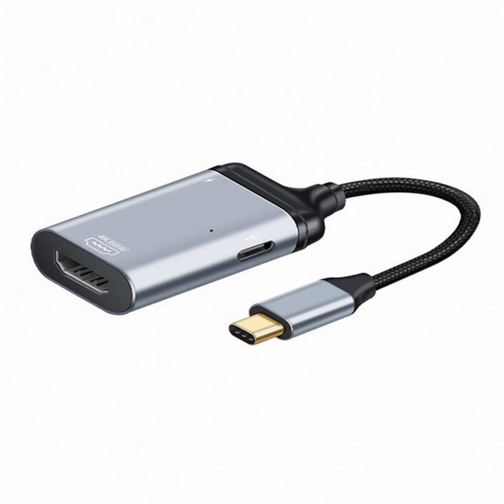 USB-C Type C to HDMI Converter HDTV Adapter 4K 60hz 1080p with Female PD Power Port UC-162-HDF