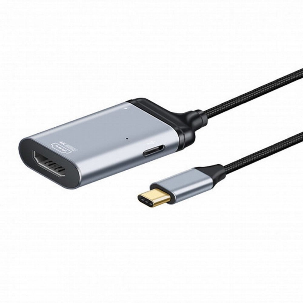 USB-C Type C to HDMI Converter HDTV Adapter 4K 60hz 1080p with Female PD Power Port UC-162-HDF