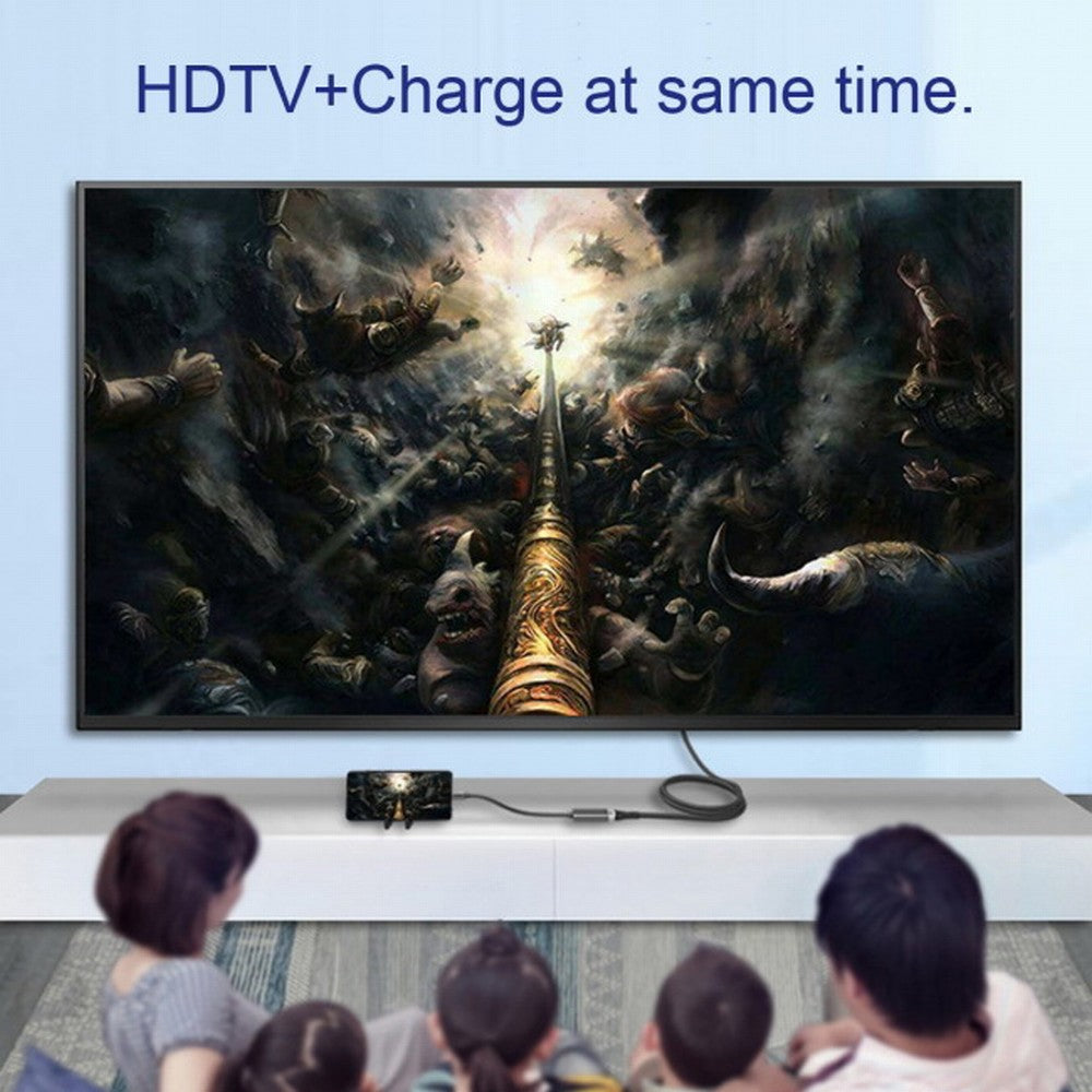 USB-C Type C to HDMI Converter HDTV Adapter 4K 60hz 1080p with Female PD Power Port UC-162-HDF