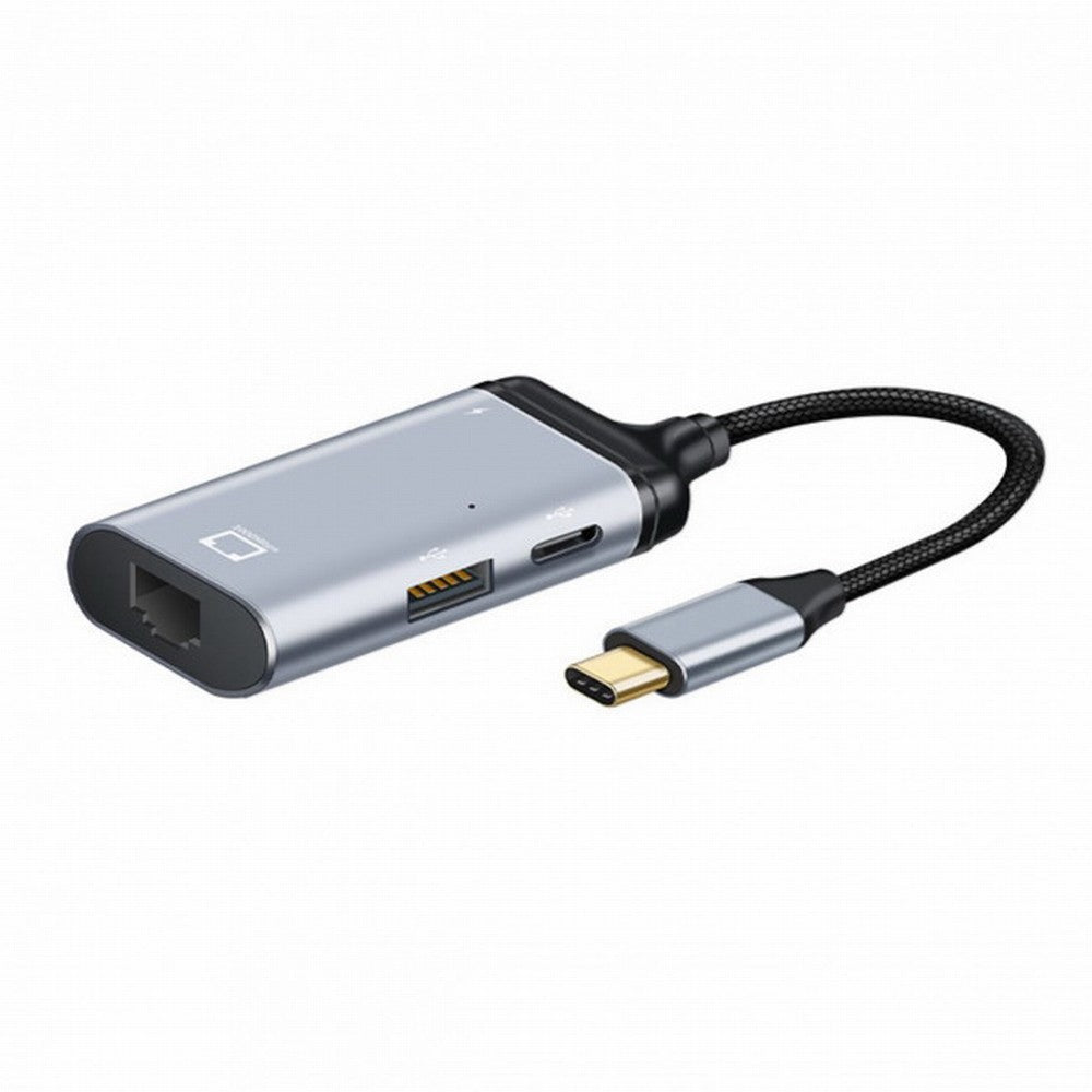 USB-C Type-C USB3.1 to 1000Mbps Gigabit Ethernet Network LAN Adapter with Female PD Power Port UC-162-LAN
