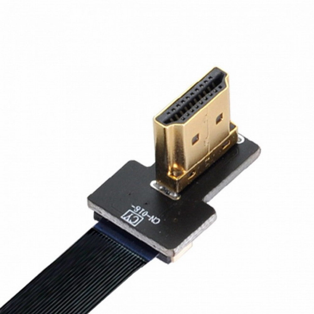 CYFPV Dual 90 Degree Right-Up Angled HDMI Type A Male to Male HDTV FPC Flat Cable for FPV HDTV Multicopter Aerial Photography CC-HD-206-RU