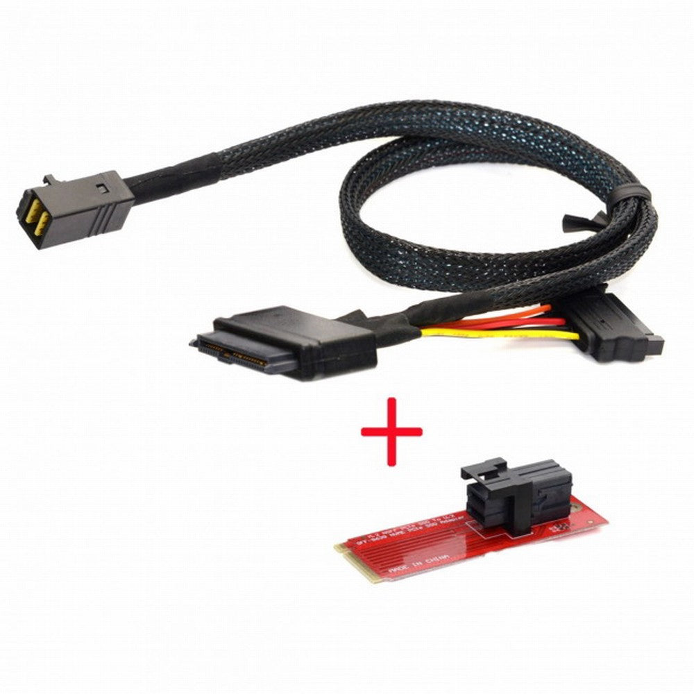 M.2 SFF-8643 Card Adapter and U.2 U2 SFF-8639 NVME PCIe SSD Cable PCI-E 3.0 4.0 for Mainboard SSD SF-093+SF-094