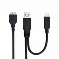 Combo USB-C USB 3.1 Type-C USB3.0 Type-A Host to Micro USB 3.0 Target Data Cable for Disk UC-165