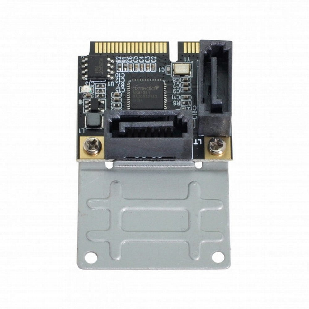 Mini PCI-E PCI Express to SATA 3.0 Dual Ports Adapter Converter Hard Drive Extension Card SA-033-2P