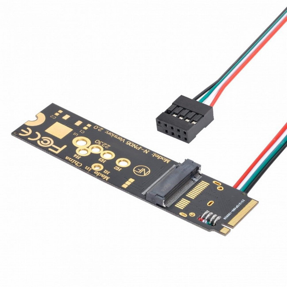 Wireless NGFF A/E-Key WiFi Card to M.2 NGFF Key-M NVME SSD Adapter for AX200 Wifi 6 Bluetooth 5.1 EP-002