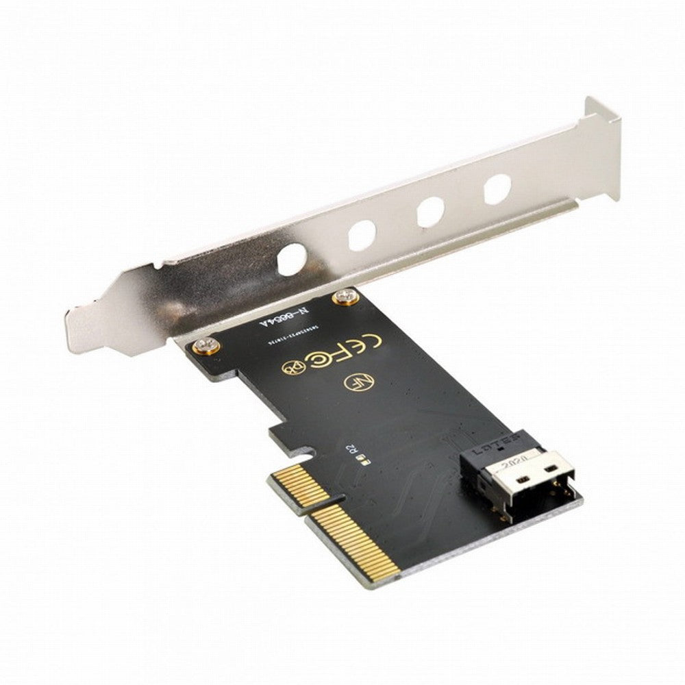 PCI-E 4X to U.2 U2 Kit SFF-8639 to SFF-8654 Slimline SAS NVME PCIe SSD Adapter for Mainboard SF-025