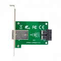 Dual Ports Mini SAS HD SFF-8644 To Internal SAS HD SFF-8643 PCBA Female Adapter With Low Profile Bracket SF-021