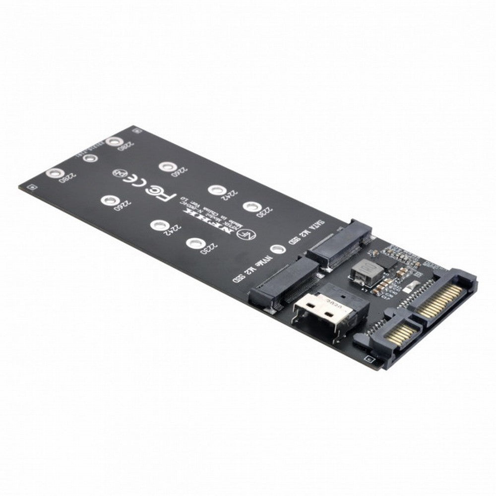 SFF-8654 to U2 Kit NGFF M-Key to Slimline SAS NVME PCIe SSD SATA Adapter for Mainboard SF-016