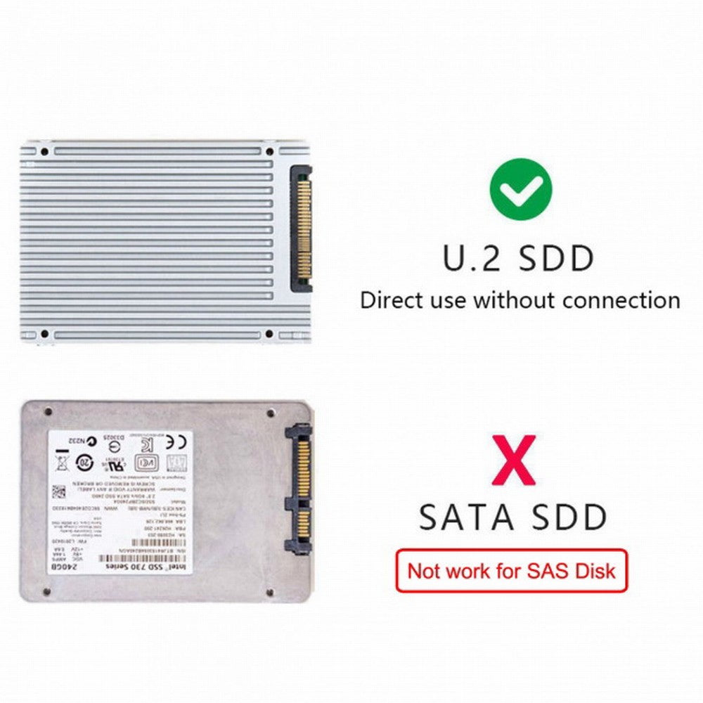 U.2 SFF-8639 Cable PCI-E 3.0 M.2 M-key to Oculink SFF-8612 SFF-8611 Host Adapter for PCIe Nvme SSD 2260 SF-017+023