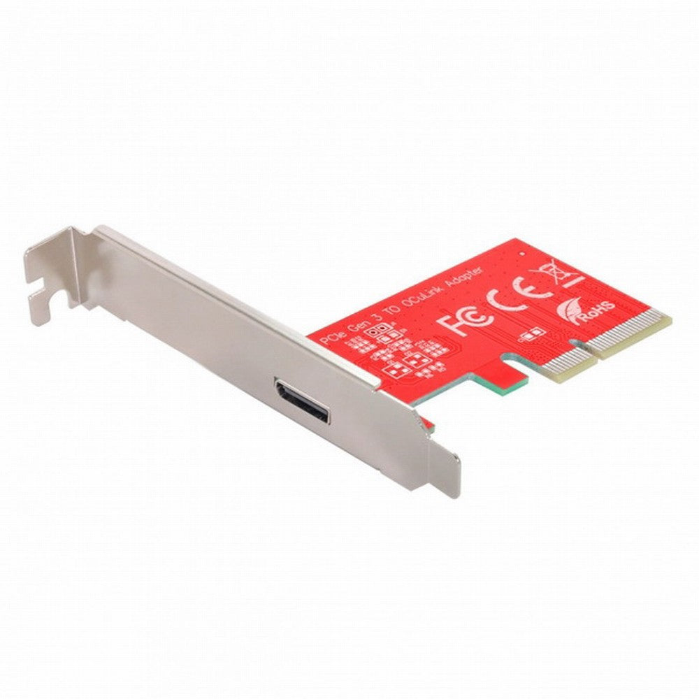 PCI-E 3.0 Express 4.0 x4 to Oculink External SFF-8612 SFF-8611 Host Adapter for PCIe SSD with Bracket SF-032