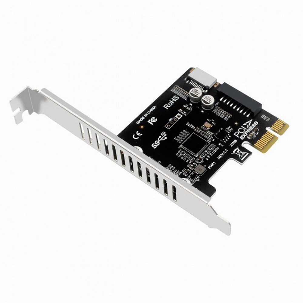 5Gbps Type-E USB 3.1 Front Panel Socket & USB 3.0 20Pin to PCI-E 1X Express Card VL805 Adapter for Motherboard UC-039