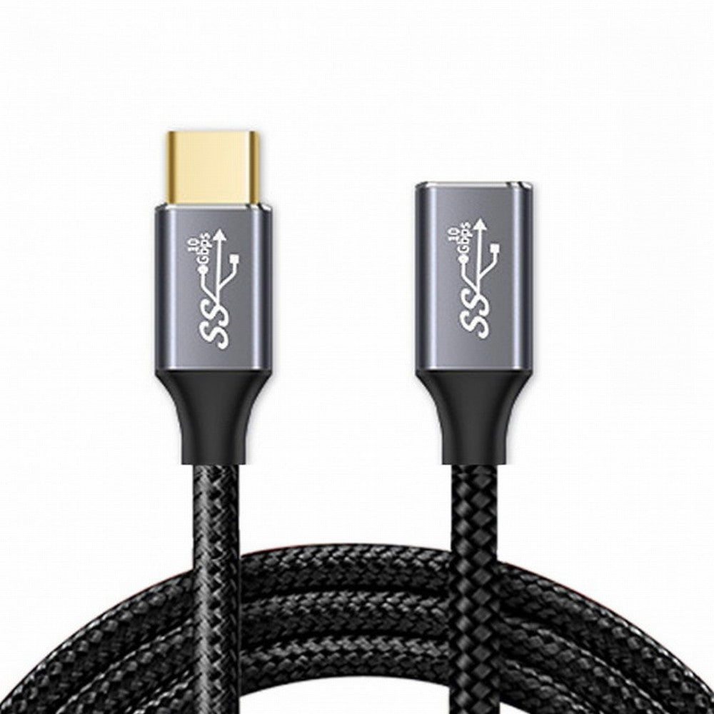 USB-C USB 3.1 Type-C Male to Female Extension Data Cable 10Gbps 100W with Sleeve for Laptop Phone CC-UC-058-SL