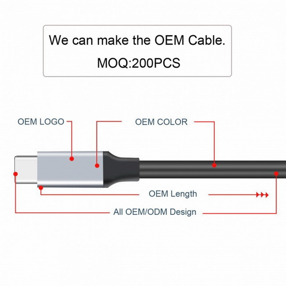 USB-C USB 3.1 Type-C Male to Female Extension Data Cable 10Gbps 100W with Sleeve for Laptop Phone CC-UC-058-SL