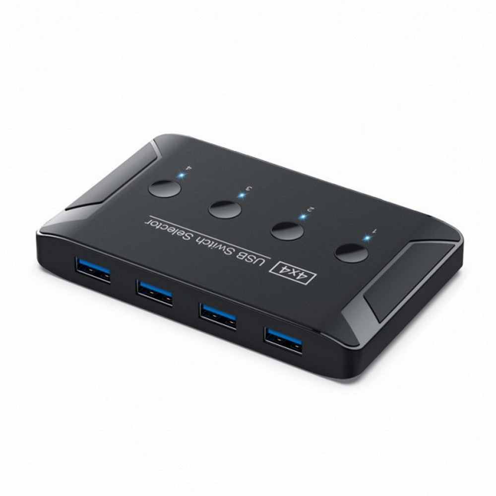 KVM USB 3.0 Switch Selector 4 Port PCs Sharing 4 Devices for Keyboard Mouse Scanner Printer U3-040