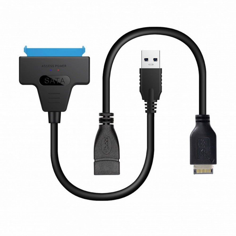 Type-E USB 3.1 Front Panel Header USB3.0 to 2.5 Inch SATA 22Pin Disk Motherboard Cable U3-077-BK+UC-131