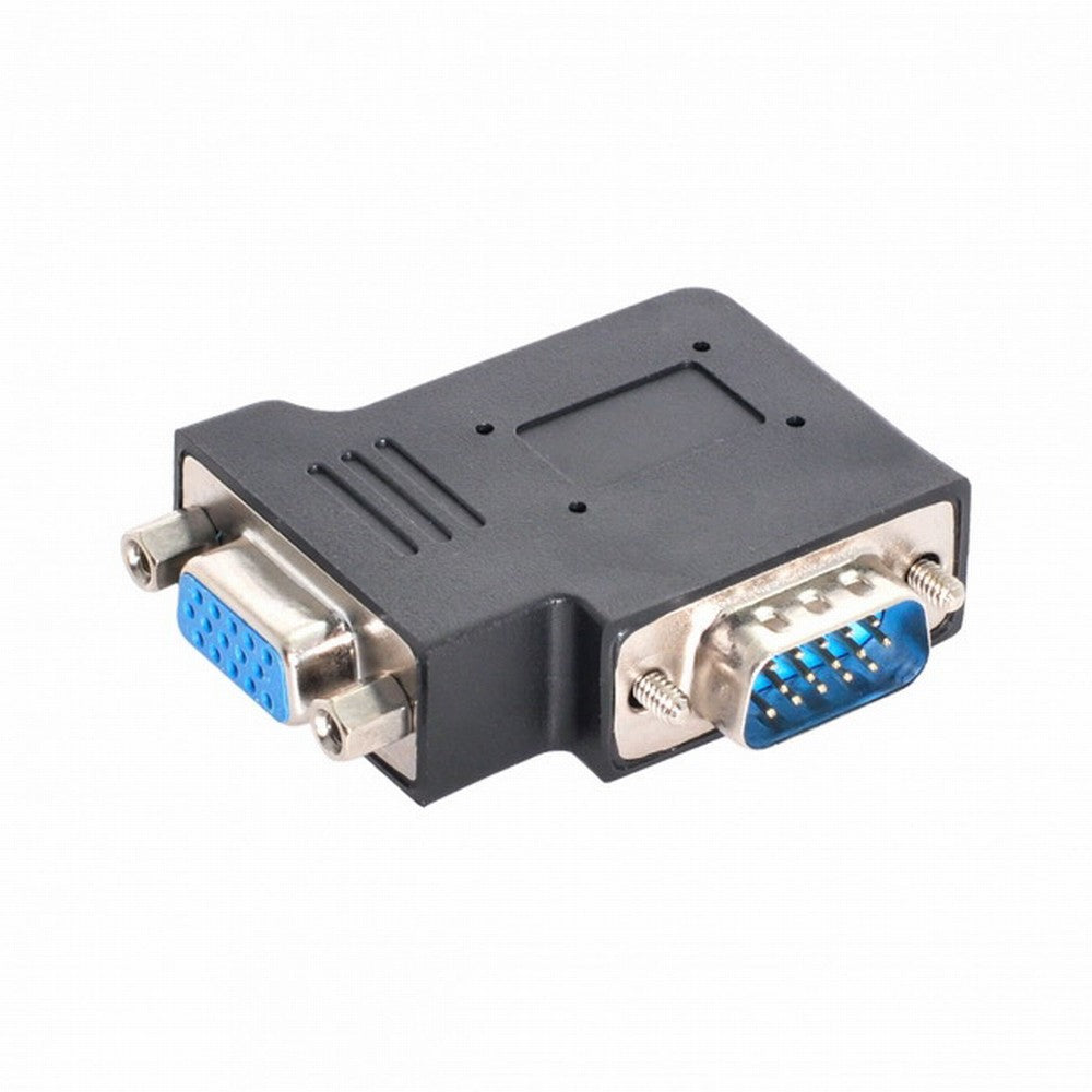 Vertical Flat Left Angled 90 Degree VGA SVGA Male To Female extension Adapter DB-002-LE
