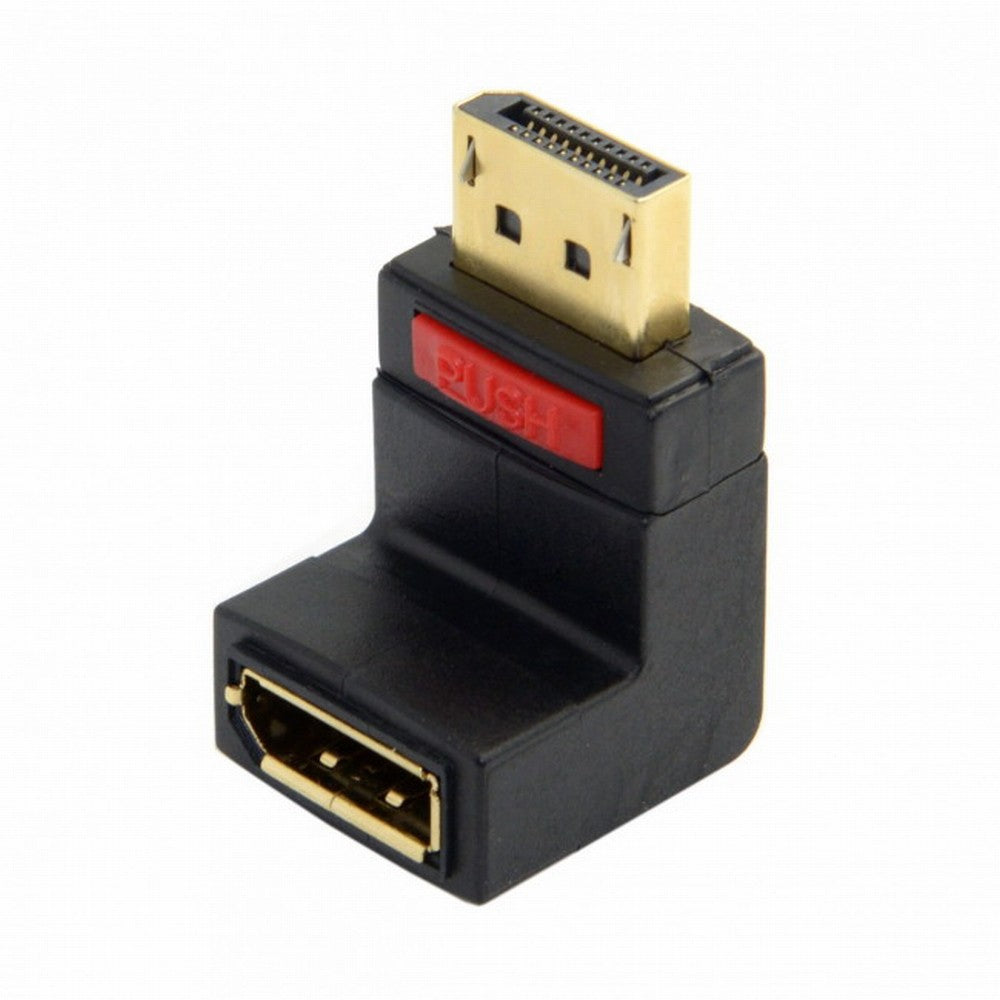 Up Angled 90 Degree DP DisplayPort Male to Female Extension Adapter 4K DP-016-UP