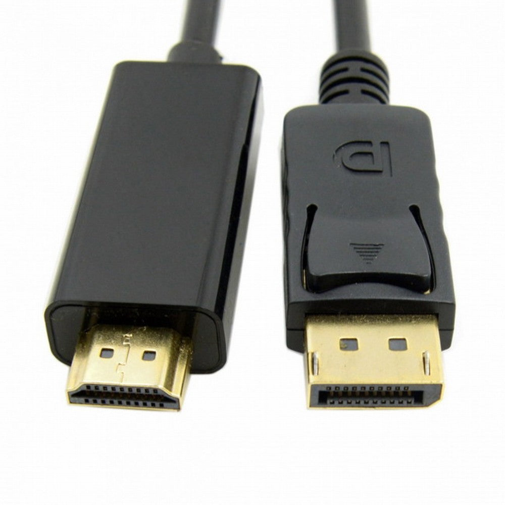 Male DisplayPort DP to HDMI Male 1080P Video Cable 6ft 1.8m HDTV LCD with Audio DP-026