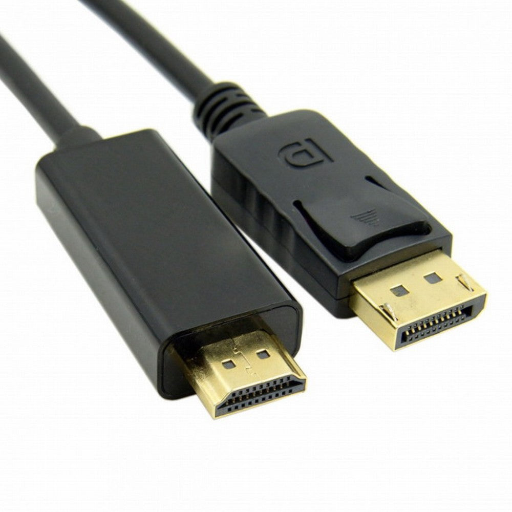 Male DisplayPort DP to HDMI Male 1080P Video Cable 6ft 1.8m HDTV LCD with Audio DP-026