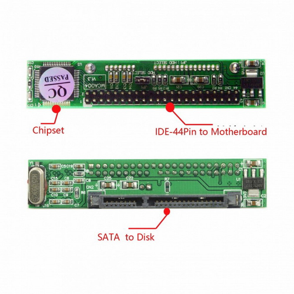 SATA Female to IDE 44Pin Converter Adapter PCBA for Laptop 2.5" Hard Disk Drive EP-045