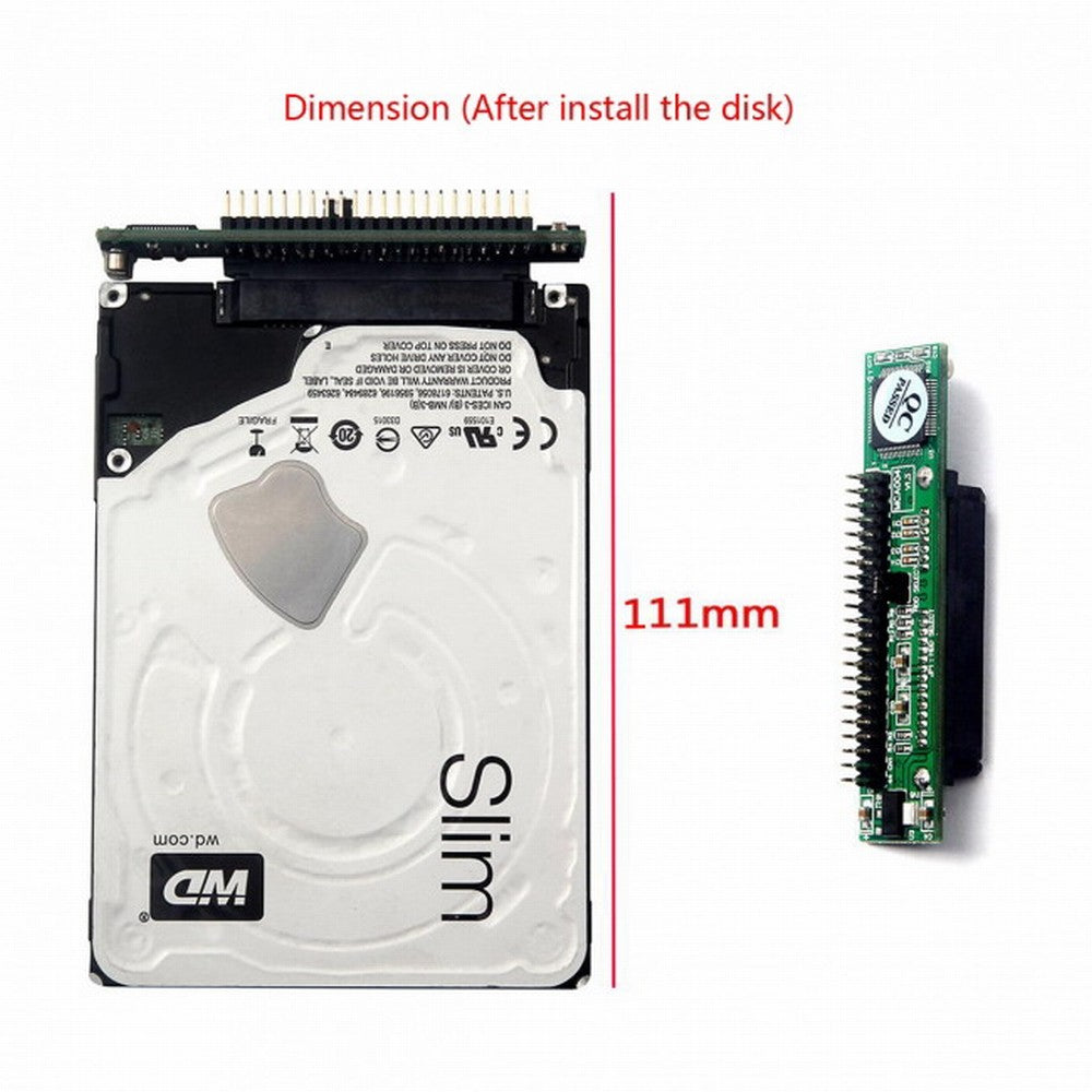 SATA Female to IDE 44Pin Converter Adapter PCBA for Laptop 2.5" Hard Disk Drive EP-045