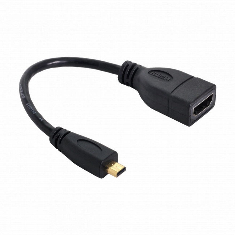 Micro HDMI male to HDMI female Adapter short Cable 10cm for XOOM Droid X HD-058