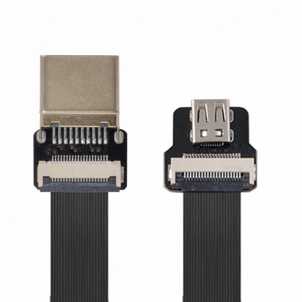 CYFPV HDMI Male to Micro HDMI Female Extension FPC Flat Cable 1080P for FPV HDTV Multicopter Aerial Photography CC-HD-188-BK