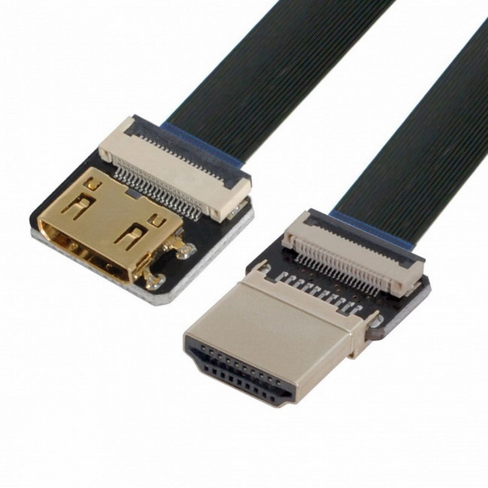 CYFPV HDMI Male to Mini HDMI Female Extension FPC Flat Cable 1080P for FPV HDTV Multicopter Aerial Photography CC-HD-189-BK