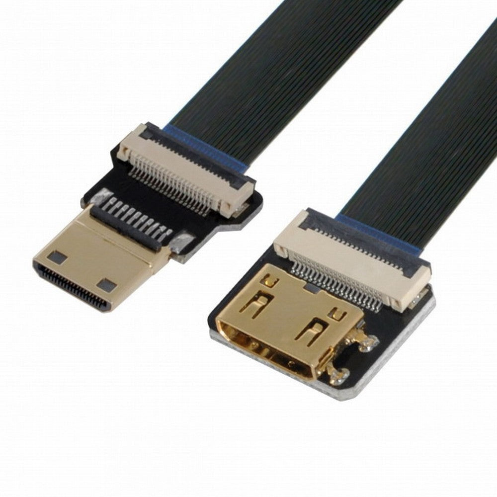 CYFPV Mini HDMI Male to Mini HDMI Female Extension FPC Flat Cable 1080P for FPV HDTV Multicopter Aerial Photography CC-HD-191-BK