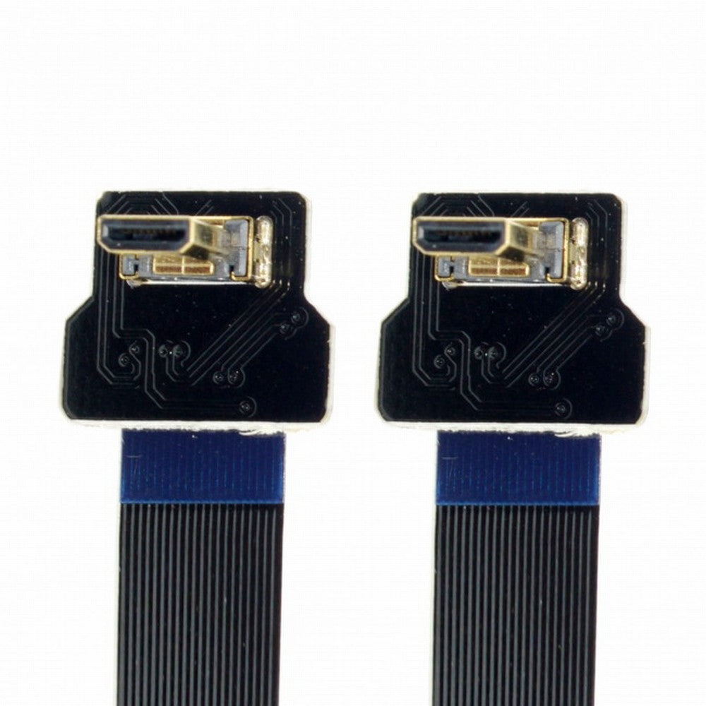 CYFPV 90 Degree Down Angled FPV Micro HDMI Male to Micro HDMI FPC Flat Cable for FPV HDTV Multicopter Aerial Photography CC-HD-195-DN