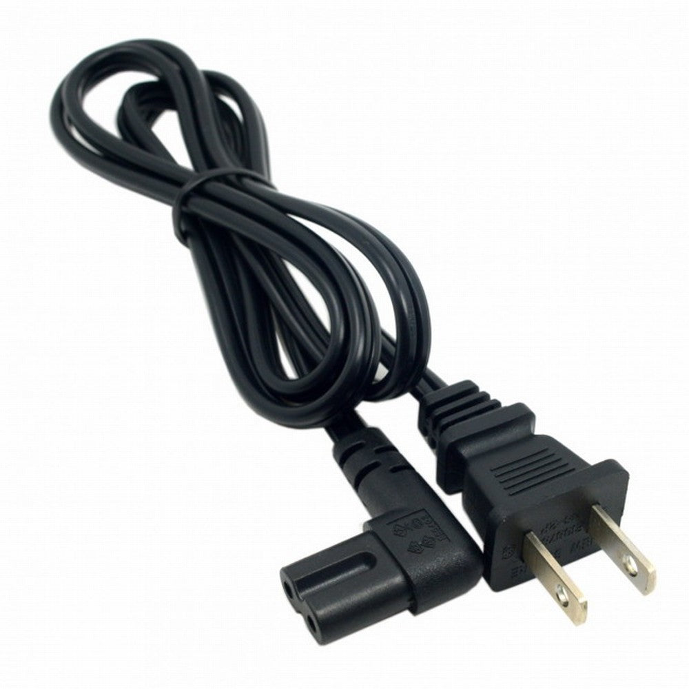 USA 2pin Male to 90 Degree Right Angled IEC 320 C7 Power Supply Cord cable 1M PW-039