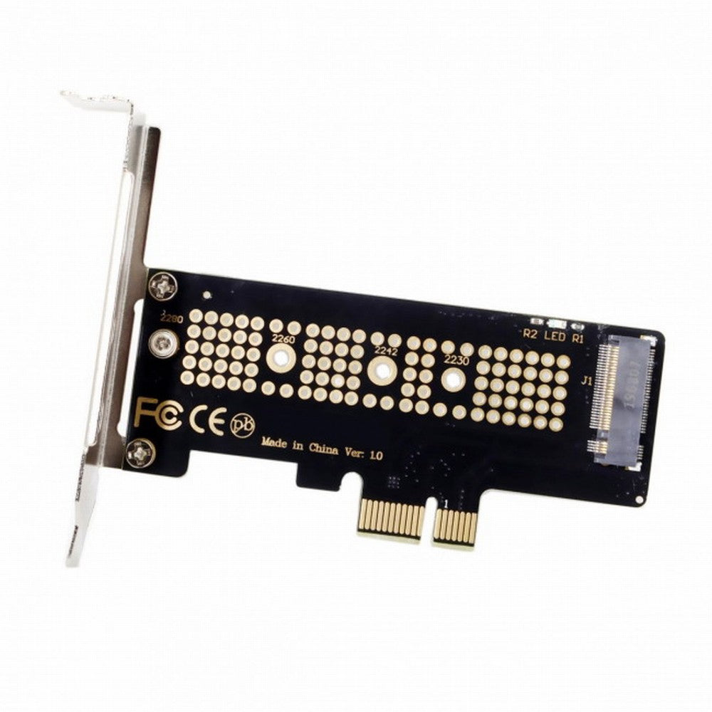 Low Profile PCI-E 3.0 x1 Lane to M.2 NGFF M-Key SSD Nvme AHCI PCI Express Adapter Card SA-008