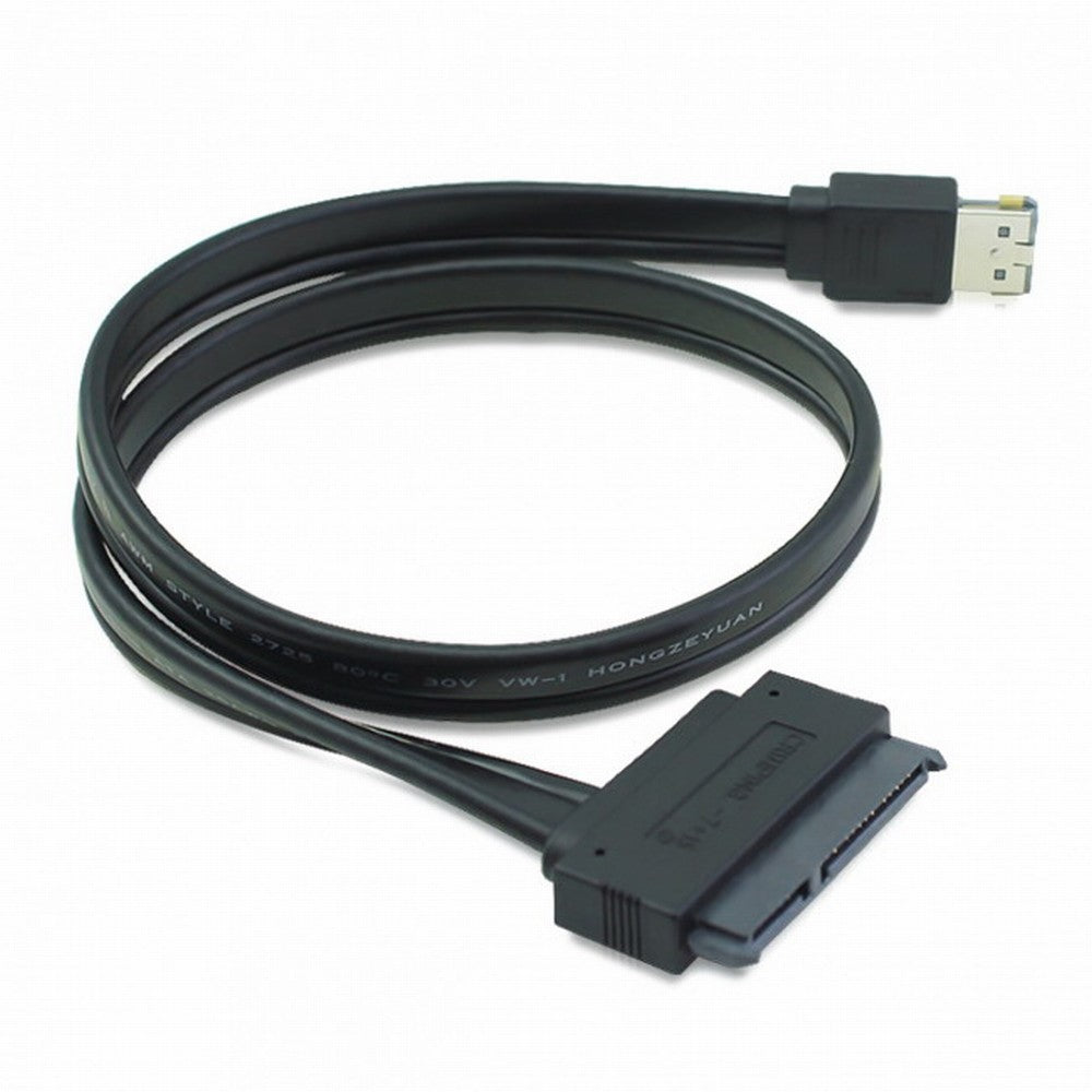 50cm Dual Power 12V and 5V eSATAp Power ESATA USB 2.0 combo to 22Pin SATA cable for 2.5" 3.5" Hard Disk Drive SA-009