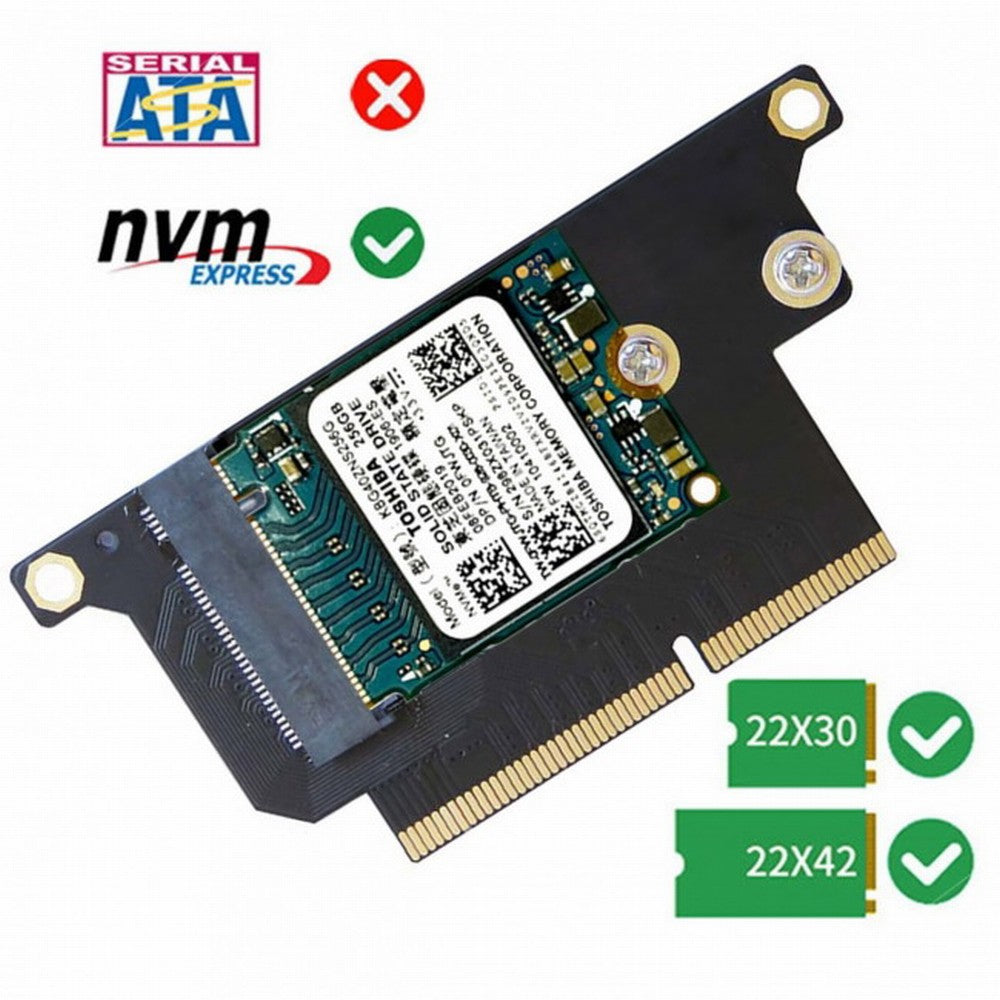 M.2 NGFF M-Key NVME SSD Convert Card fit for Macbook Pro 2016 2017 13" A1708 SA-023