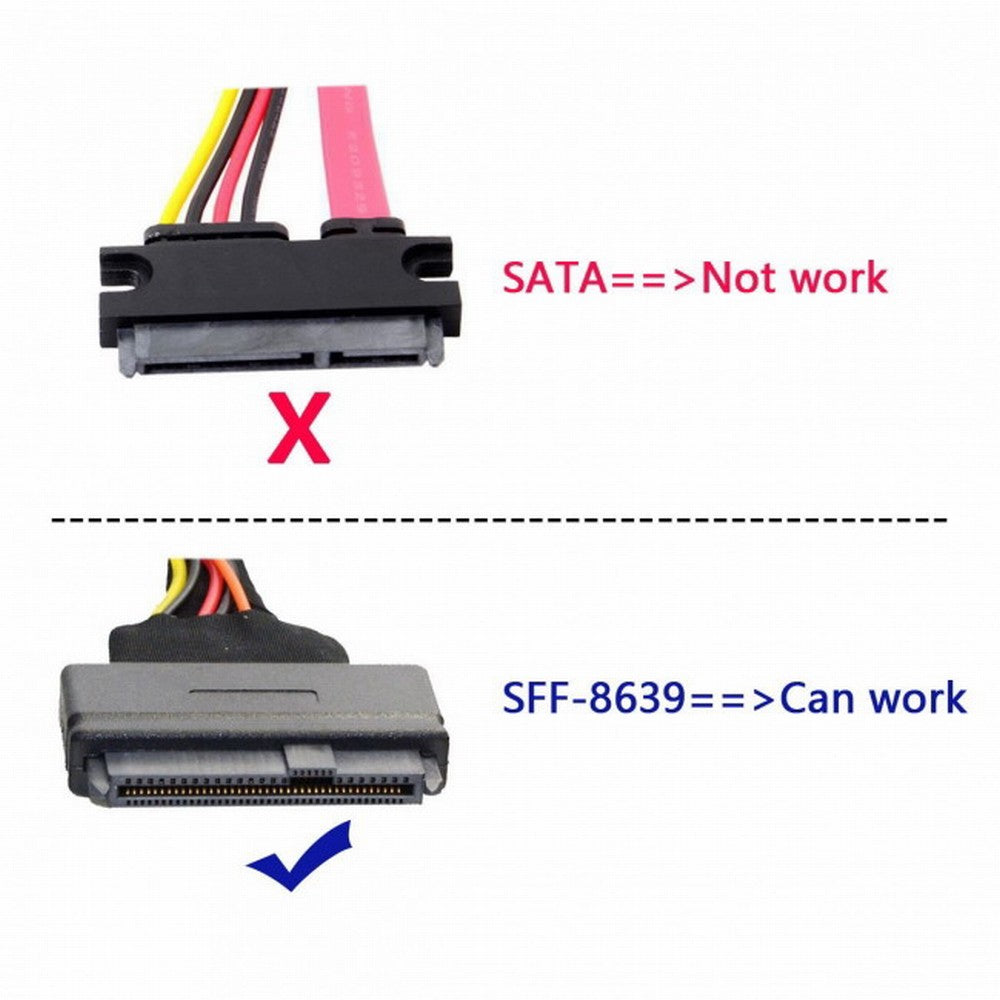 PCI-E 3.0 x4 Lane to U.2 U2 Kit SFF-8639 Host Adapter for Intel Motherboard 750 NVMe PCIe SSD SA-103