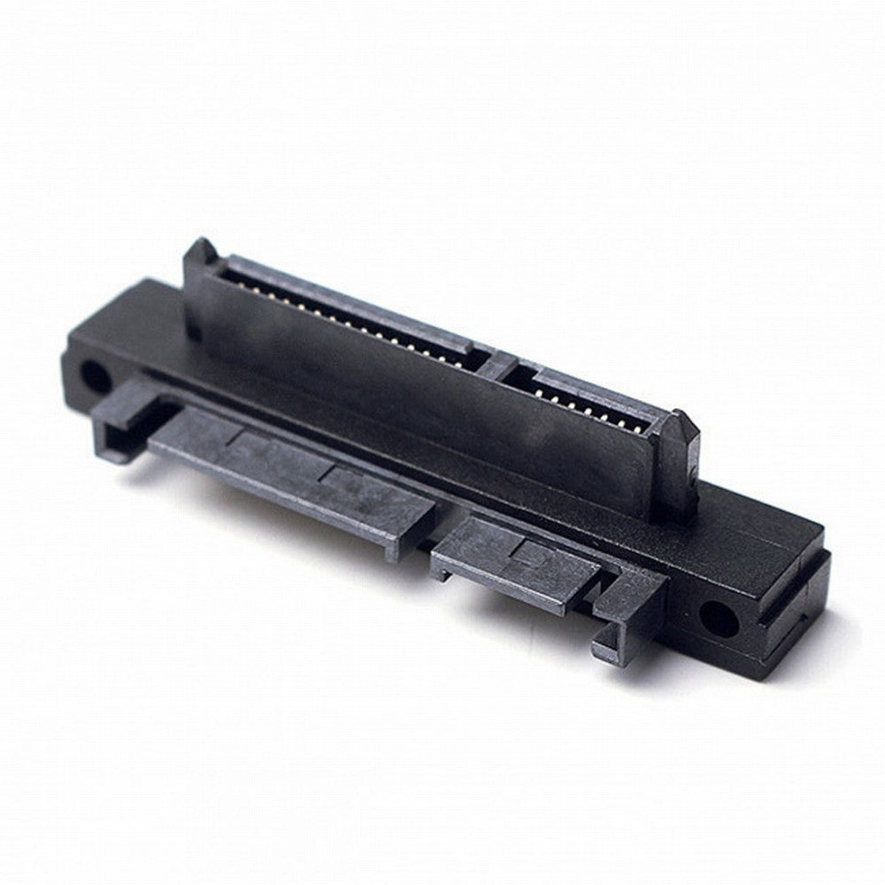 90 Degree Down Angled SATA 22Pin 7+15 Male to SATA 22P Female Extension Convertor Adapter SA-121-DN
