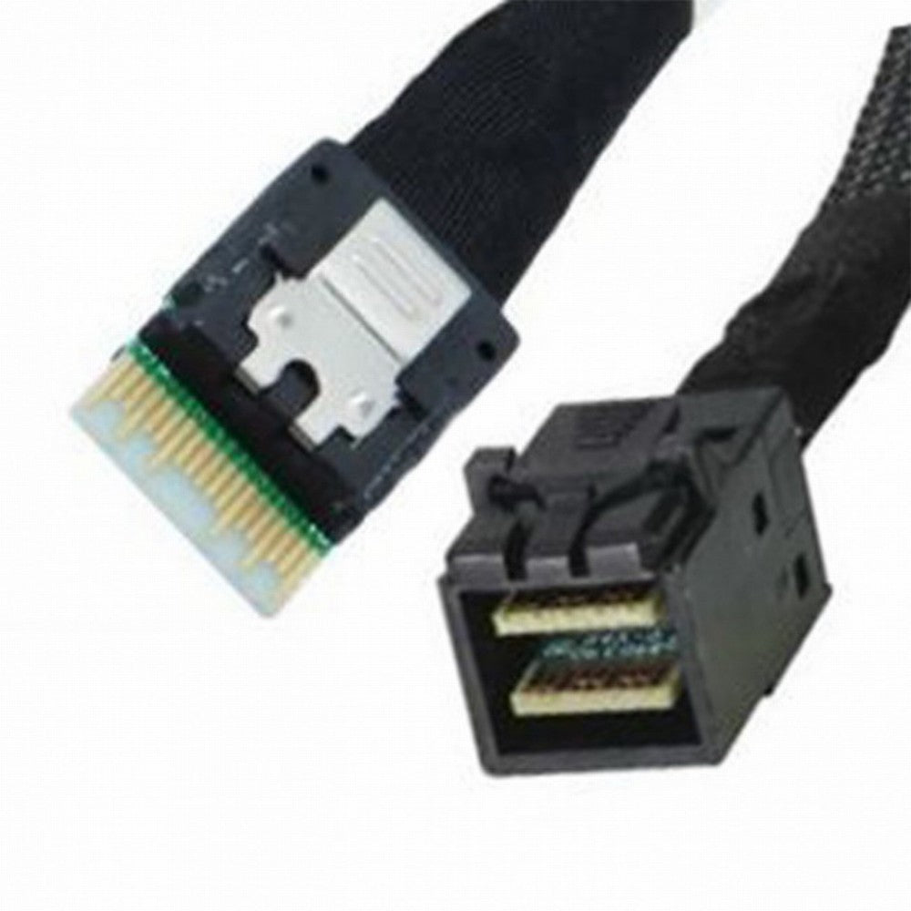 Slim Line SAS 4.0 SFF-8654 4i 38pin Host to HD Mini SAS 4i SFF-8643 36pin Target Cable 50cm SF-098